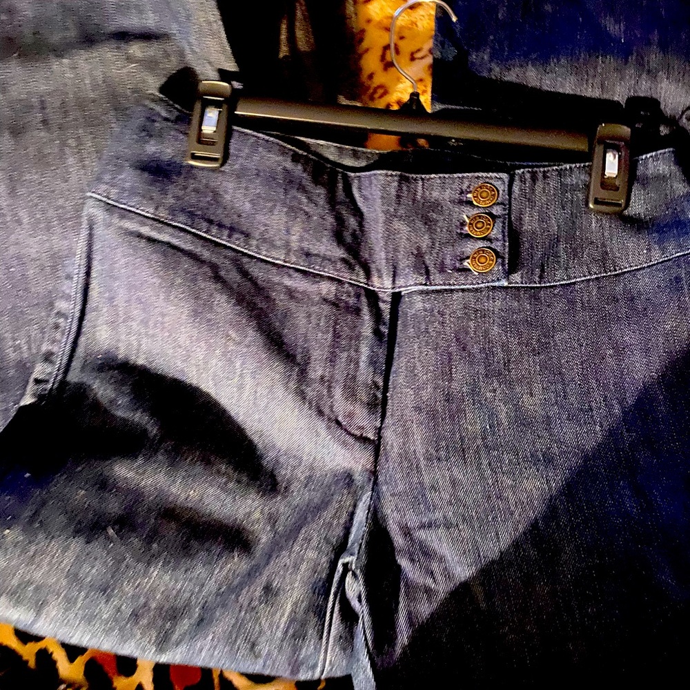 New York & Company high waisted bell bottom denim jeans